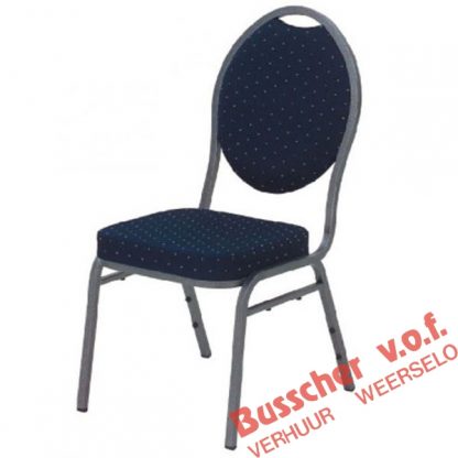 Gestoffeerde stoel blauw